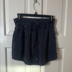 Joie Navy and White Striped Skirt